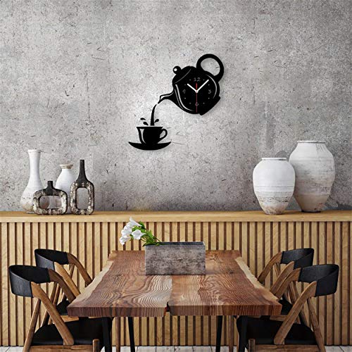 Morning May Wanduhr mit Spiegel von Caffe‘ Form Küche dekorativ Uhren Wand Wohnzimmer Home Decor
